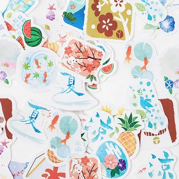46pcs/box New Summer Wind Festival Diary Mini Paper Sticker Decoration DIY Album Diary Scrapbooking Label Sticker Stationery
46pcs/box New Summer Wind Festival Diary Mini Paper Sticker Decoration DIY Album Diary Scrapbooking Label Sticker Stationery