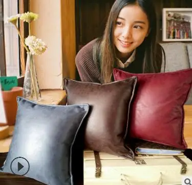 Faux leather hug pillowcase Car pillowcase Suede European American Cushion Cover Leather Nordic Home Pillowcase
Faux leather hug pillowcase Car pillowcase Suede European American Cushion Cover Leather Nordic Home Pillowcase