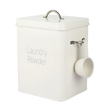 Beautiful Powder Coating Metal Zinc Laundry Powder Boxes Storage With Scoop White
Beautiful Powder Coating Metal Zinc Laundry Powder Boxes Storage With Scoop White