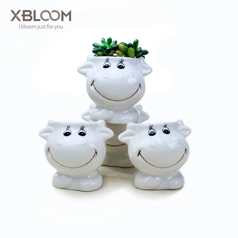 Meng Meng cartoon cow ceramic flower pot vase cup cow toy statue sticker decor fleshy flower potted home wedding Christmas decor
Meng Meng cartoon cow ceramic flower pot vase cup cow toy statue sticker decor fleshy flower potted home wedding Christmas decor