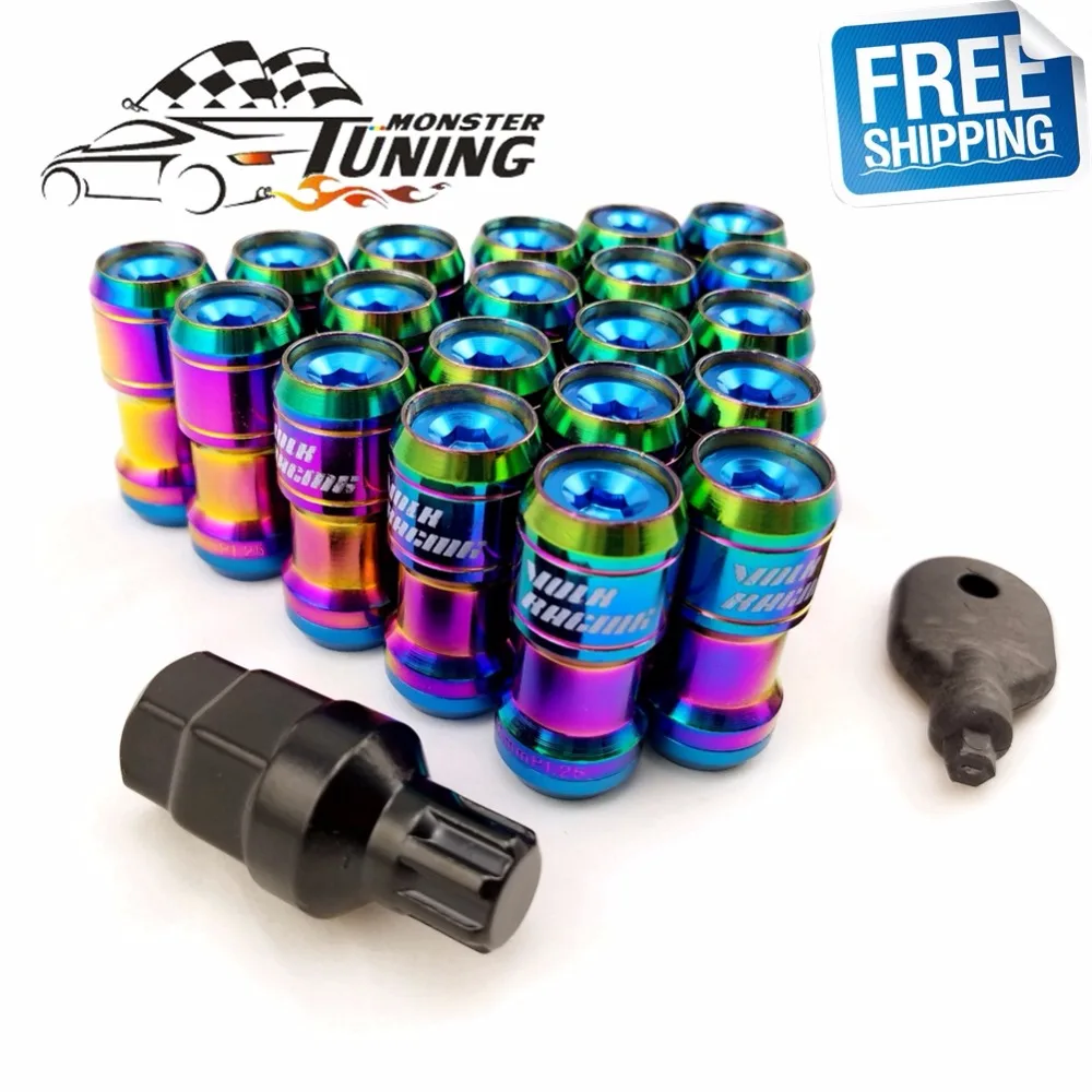 Free Shipping Neo Chrome M12X1.5/M12x1.25 20pcs Concealed Heptagon Formula Steel Wheels Lock JDM Style Lug Nuts
Free Shipping Neo Chrome M12X1.5/M12x1.25 20pcs Concealed Heptagon Formula Steel Wheels Lock JDM Style Lug Nuts