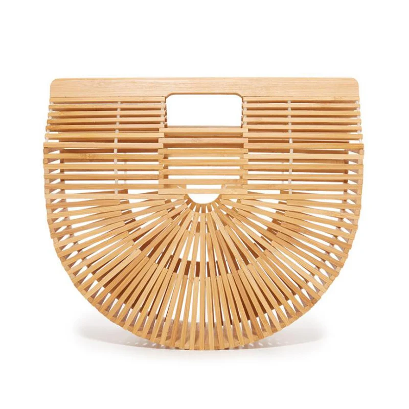 Women Bamboo Handbag Travel Vacation Half Round Totes Handbag Ladies Luxury Brand Designer Straw Beach Bag Summer Women's Purse
Women Bamboo Handbag Travel Vacation Half Round Totes Handbag Ladies Luxury Brand Designer Straw Beach Bag Summer Women's Purse