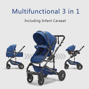 High Landscape Baby Travel System Portable Baby Pushchair Infant Carrier Baby Cradle Newborn Cradel Infant Stroller
High Landscape Baby Travel System Portable Baby Pushchair Infant Carrier Baby Cradle Newborn Cradel Infant Stroller