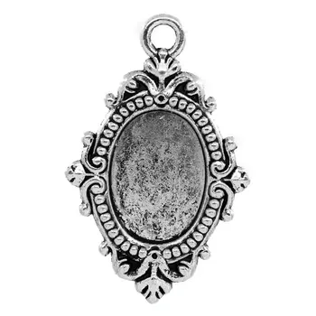 50Pcs Charms Cabochon Cameo Setting Oval Pendants DIY Antique Silver Tone Jewelry FIndings 40x25mm
50Pcs Charms Cabochon Cameo Setting Oval Pendants DIY Antique Silver Tone Jewelry FIndings 40x25mm
