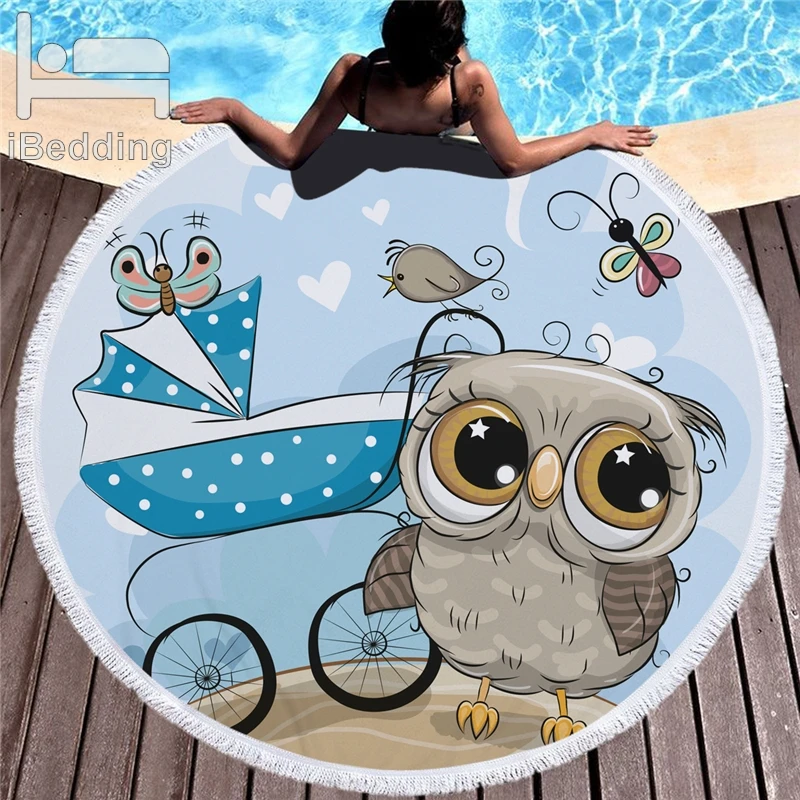 Owl Printed Microfiber Beach Towel For Adult Kids Yoga Mat Tassel Blanket Large Soft Cute Round Towel 150cm Tapestry Home Decor
Owl Printed Microfiber Beach Towel For Adult Kids Yoga Mat Tassel Blanket Large Soft Cute Round Towel 150cm Tapestry Home Decor