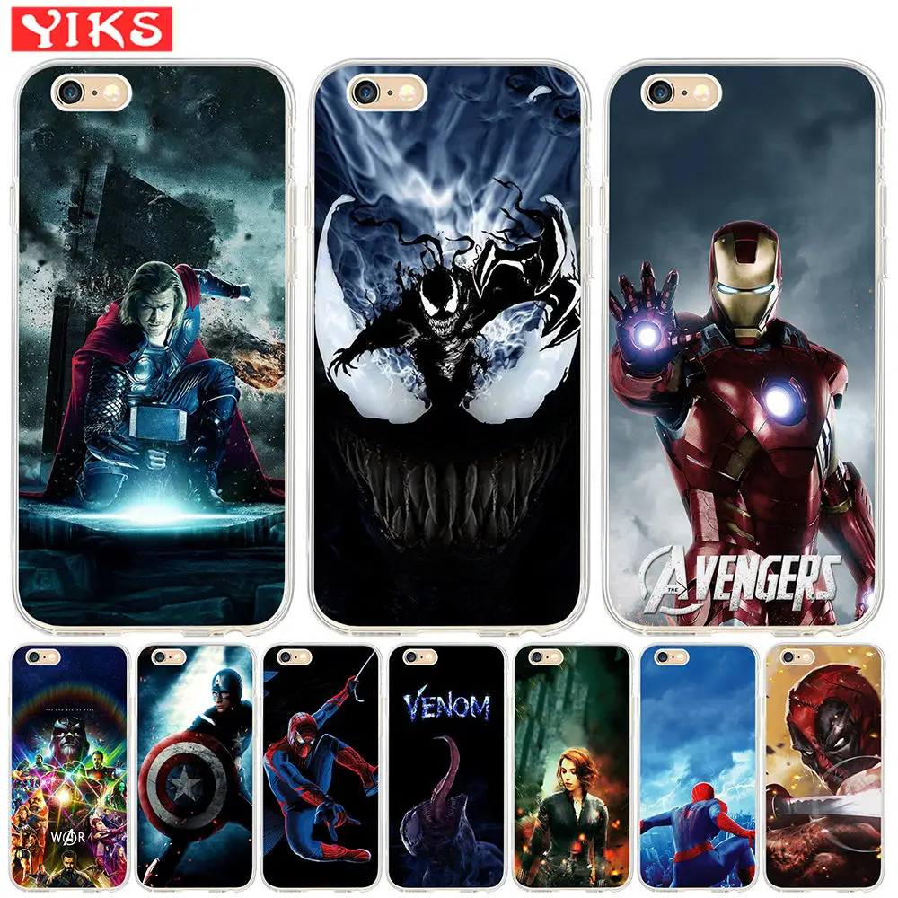Luxury Venom Thor Iron Man Case for iPhone X XR XS Max Case Marvel Hero For 8 7 6 6S Plus 5 5S SE Back Cover Phone Cases Etui
Luxury Venom Thor Iron Man Case for iPhone X XR XS Max Case Marvel Hero For 8 7 6 6S Plus 5 5S SE Back Cover Phone Cases Etui