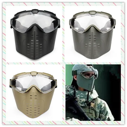 Outdoor Tactical Hunting Paintball Airsoft CS War game Anti-Fog Ventilate Goggles Full Face Electric Fan Gas Mask With Goggle
Outdoor Tactical Hunting Paintball Airsoft CS War game Anti-Fog Ventilate Goggles Full Face Electric Fan Gas Mask With Goggle