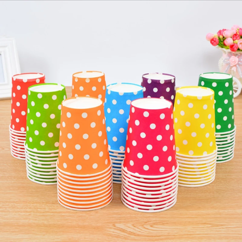 FLYDREAM 5pcs/set Polka Dot Paper Cup Case Environmental Disposable Tableware Wedding Birthday Party Decoration Supplies 10Color
FLYDREAM 5pcs/set Polka Dot Paper Cup Case Environmental Disposable Tableware Wedding Birthday Party Decoration Supplies 10Color
