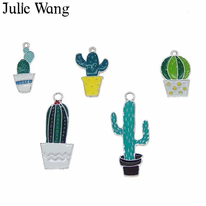 Julie Wang 5PCS Mixed Enamel Green Plant Potted Cactus White K Charms Necklace Pendant Findings DIY Jewelry Making Accessory
Julie Wang 5PCS Mixed Enamel Green Plant Potted Cactus White K Charms Necklace Pendant Findings DIY Jewelry Making Accessory