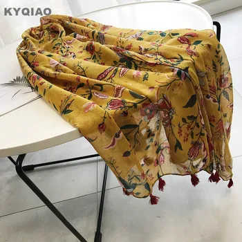 KYQIAO women head scarf 2020 female autumn winter Japan style sweet long yellow print hijab scarf ladies scarves neckerchief
KYQIAO women head scarf 2020 female autumn winter Japan style sweet long yellow print hijab scarf ladies scarves neckerchief