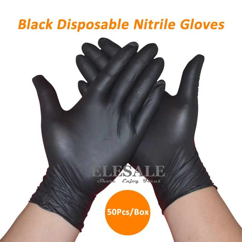 50Pcs/1ot Black Disposable Nitrile Gloves Ambidextrous Waterproof Oil-Proof For Medical House Industrial Use Tattoo Gloves
50Pcs/1ot Black Disposable Nitrile Gloves Ambidextrous Waterproof Oil-Proof For Medical House Industrial Use Tattoo Gloves