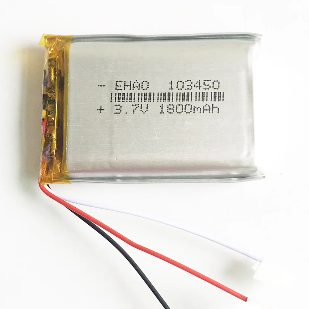 2000mAh 3.7V Lithium Polymer LiPo Rechargeable Battery cells 3 wires 103450 For Mp3 DVD PAD PSP camera GPS Speaker laptop MID
2000mAh 3.7V Lithium Polymer LiPo Rechargeable Battery cells 3 wires 103450 For Mp3 DVD PAD PSP camera GPS Speaker laptop MID