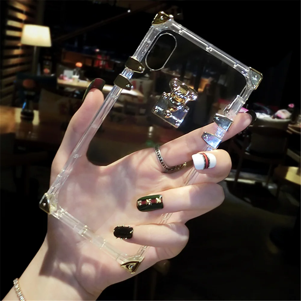 For iPhone Luxury Square Clear Crystal Case Soft TPU Cover For iPhone XS MAX XR XS X 7 8 Plus Case Cover
For iPhone Luxury Square Clear Crystal Case Soft TPU Cover For iPhone XS MAX XR XS X 7 8 Plus Case Cover