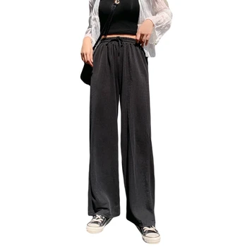 Wide Leg Pants 2020 Summer Chiffon High Waist Female Spring Autumn Mopping Loose Wide Leg Pants Loose Large Size Straight Pants
Wide Leg Pants 2020 Summer Chiffon High Waist Female Spring Autumn Mopping Loose Wide Leg Pants Loose Large Size Straight Pants