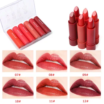 Red Lips Makeup Lipstick Set Waterproof Lip Stick Long Lasting Make up Cosmetics Matte Lipstick 6PCS/Kit Nude Batom Korean
Red Lips Makeup Lipstick Set Waterproof Lip Stick Long Lasting Make up Cosmetics Matte Lipstick 6PCS/Kit Nude Batom Korean