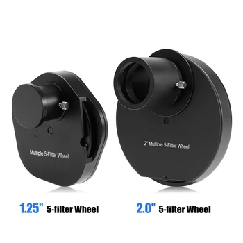 1.25INCH / 2INCH Eyepiece Filter Wheel Multiple 5-Filter Wheel Astronomy Telescope Accessory Camera Adapter Filter Wheel
1.25INCH / 2INCH Eyepiece Filter Wheel Multiple 5-Filter Wheel Astronomy Telescope Accessory Camera Adapter Filter Wheel