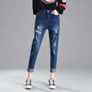 boyfriend for women jeans woman 2018summer new letters character design plus size jeans with high waist ripped denim pants femme
boyfriend for women jeans woman 2018summer new letters character design plus size jeans with high waist ripped denim pants femme