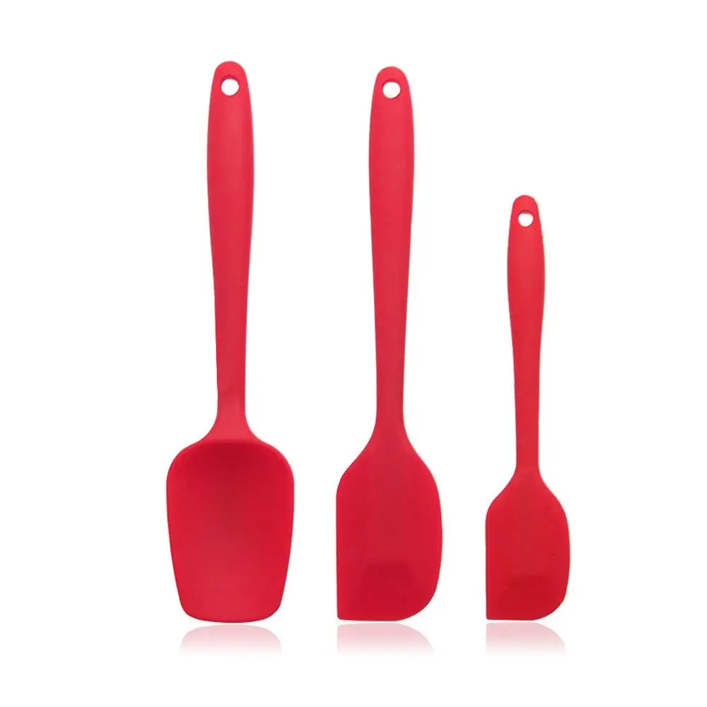 Heat Resistant 3pcs Silicone Spatula Scraper Kitchen Utensil Set 1 Large and 2 Small Spatulas - Dishwasher and Oven Safe red
Heat Resistant 3pcs Silicone Spatula Scraper Kitchen Utensil Set 1 Large and 2 Small Spatulas - Dishwasher and Oven Safe red