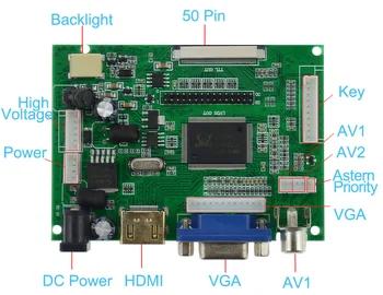 LCD Sceen Display TTL LVDS Drive Board HDMI VGA 2AV 50PIN for AT070TN90 92 94 Automatically VS-TY2662-V1 Controller plate
LCD Sceen Display TTL LVDS Drive Board HDMI VGA 2AV 50PIN for AT070TN90 92 94 Automatically VS-TY2662-V1 Controller plate