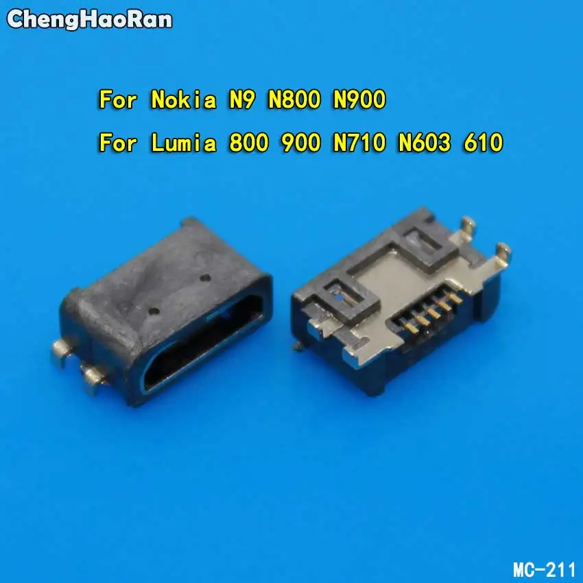 ChengHaoRan 10 шт. Новый Micro USB разъем для Nokia N9 N800 lumia 800 900 N710 N603 610 зарядки данных порта |