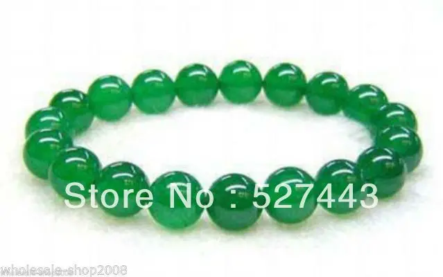 Wholesale free shipping >>Beautiful Jewelry Chinese 8mm Green stone/stone Beads Elastic Bracelet
Wholesale free shipping >>Beautiful Jewelry Chinese 8mm Green stone/stone Beads Elastic Bracelet