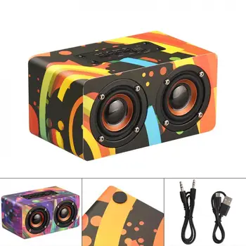 D50 10W Colorful Wooden Wireless Bluetooth Speaker with Long Endurance and AUX Wired Connection for Smartphone / PC
D50 10W Colorful Wooden Wireless Bluetooth Speaker with Long Endurance and AUX Wired Connection for Smartphone / PC