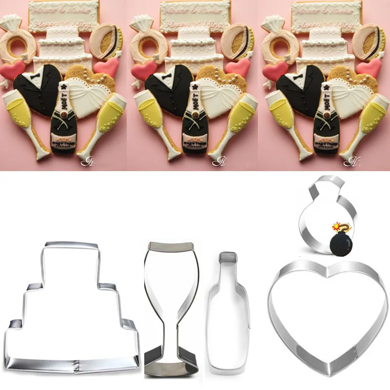 10 pcs Wedding Dress Cookie Tools Cutter Mould Biscuit Press Icing Set Stamp Mold Stainless Steel Pasta Aluminum Bakeware Baking
10 pcs Wedding Dress Cookie Tools Cutter Mould Biscuit Press Icing Set Stamp Mold Stainless Steel Pasta Aluminum Bakeware Baking