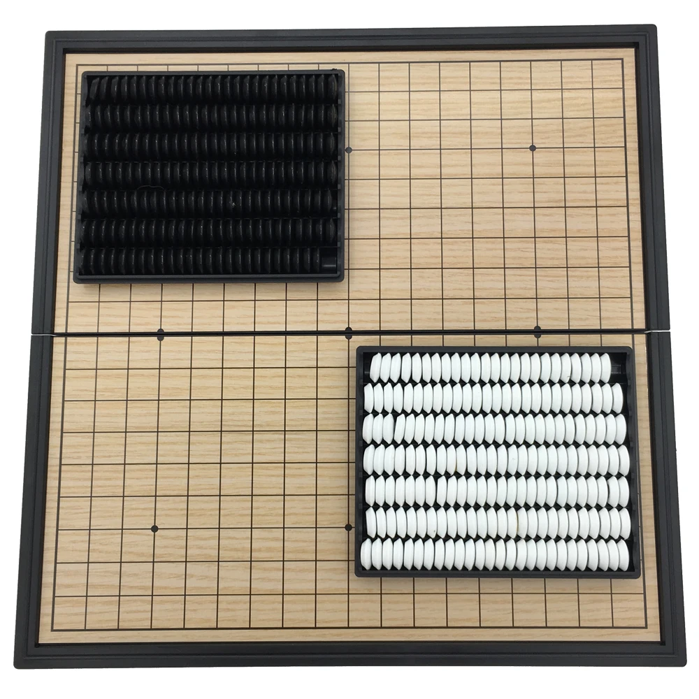 Go Game Set WeiQi Magnetic Pieces Folding Board 19 Lines 361 Pcs/Set Board Size 25 cm x 25 cm Reversi Board Game Gift For Kids
Go Game Set WeiQi Magnetic Pieces Folding Board 19 Lines 361 Pcs/Set Board Size 25 cm x 25 cm Reversi Board Game Gift For Kids