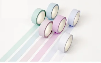 2000pcs Soft color paper washi tape 15mm*8m pure masking tapes Decorative stickers DIY Stationery school supplies
2000pcs Soft color paper washi tape 15mm*8m pure masking tapes Decorative stickers DIY Stationery school supplies