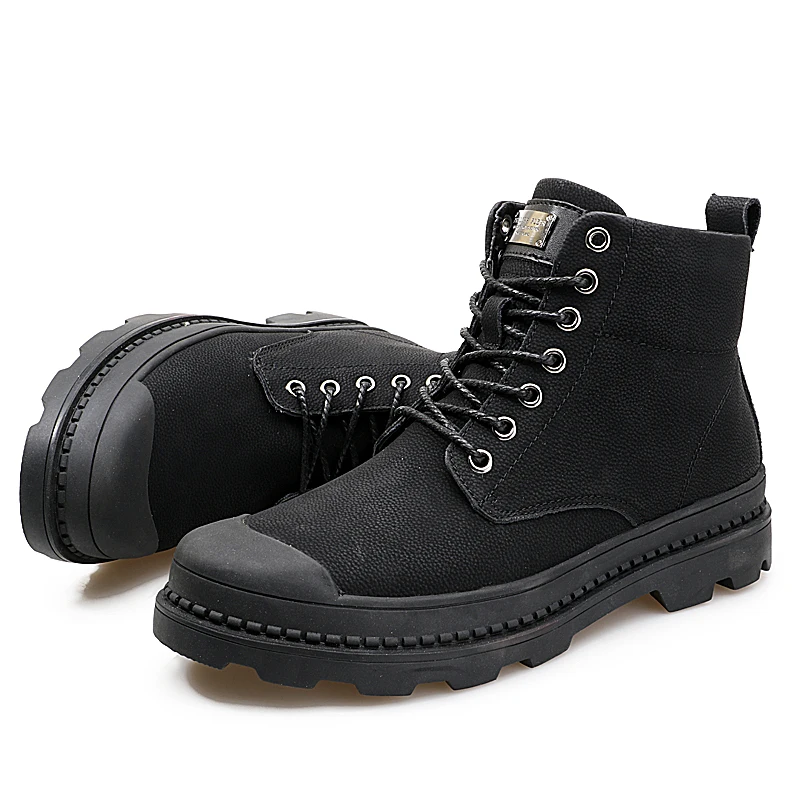 Mens Motorcycle boots men shoes leather winter autumn High-top Boots Military Ankle Army Combat Comfortable Sneakers black 38-44
Mens Motorcycle boots men shoes leather winter autumn High-top Boots Military Ankle Army Combat Comfortable Sneakers black 38-44