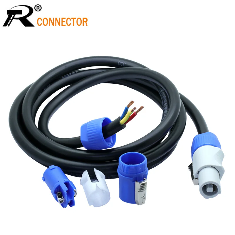 Stage Light Powercon in and out Cables Simple Connector 1.5m Power Twist Link Cable NC3FCA blue - NC3FCB blue/grey
Stage Light Powercon in and out Cables Simple Connector 1.5m Power Twist Link Cable NC3FCA blue - NC3FCB blue/grey