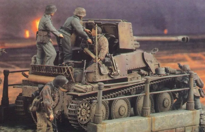 1/35 German assault gun chariot soldiers 3 people (including shells) WWII Resin Model Kit figure Free Shipping
1/35 German assault gun chariot soldiers 3 people (including shells) WWII Resin Model Kit figure Free Shipping