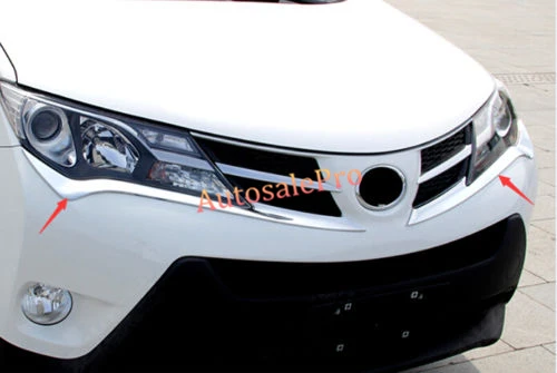 ABS Chrome Front Head Light Lamp Eyelid Trim 2pcs For Toyota Rav4 2013 2014 2015
ABS Chrome Front Head Light Lamp Eyelid Trim 2pcs For Toyota Rav4 2013 2014 2015