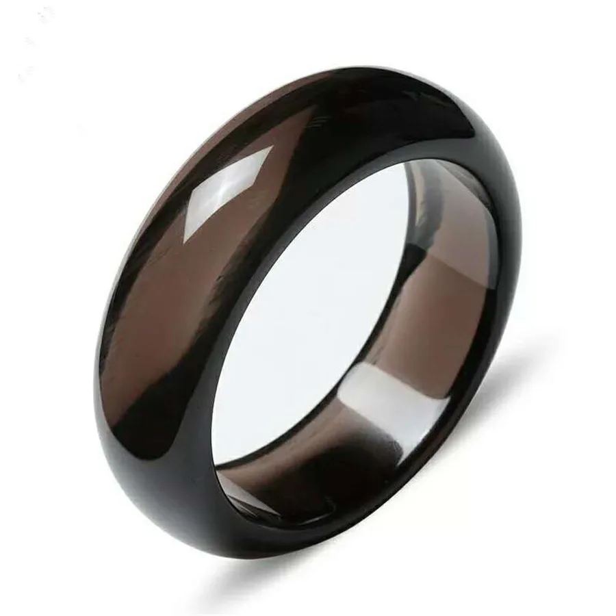 Ice Black Obsidian Natural Stone Crystal Bracelet Fashion Jewelry Women Bangles Inner Diameter 58-62mm Drop Shipping | Украшения и