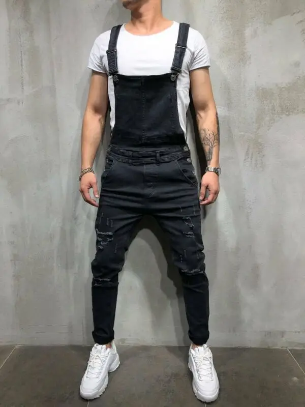 New Fashion Men's Ripped Jeans Jumpsuits Distressed Denim Bib Destroyed Biker Overalls For Man Suspender Pants Size S-XXXL
New Fashion Men's Ripped Jeans Jumpsuits Distressed Denim Bib Destroyed Biker Overalls For Man Suspender Pants Size S-XXXL