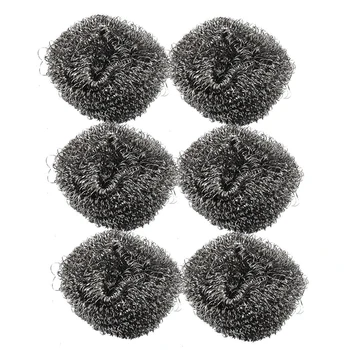 CSS SODIAL(R) 6 Pcs 2.1" Diameter Stainless Steel Wire Sponge Metal Pot Scrubber
CSS SODIAL(R) 6 Pcs 2.1" Diameter Stainless Steel Wire Sponge Metal Pot Scrubber