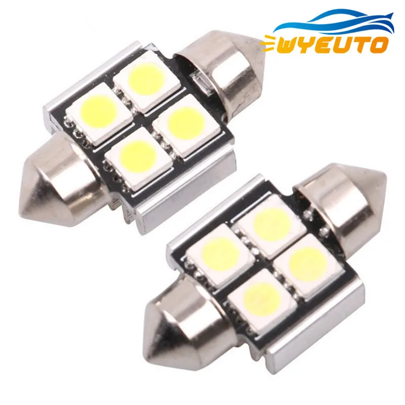 Light bulbs for cars 5050- 41MM 4 lamp double-tip decoding lamp Car LED reading lamp License plate lamp 12v
Light bulbs for cars 5050- 41MM 4 lamp double-tip decoding lamp Car LED reading lamp License plate lamp 12v
