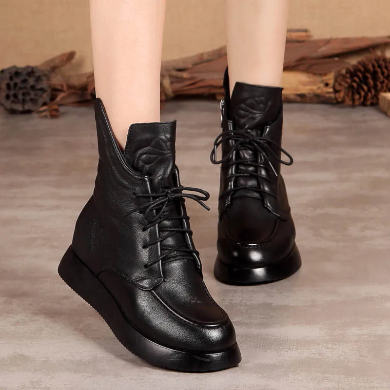 Women Leather Martin Boots High Heels Winter Shoes Women Handmade Genuine Leather Women Knight Boots Black Wedges Boots Ankle
Women Leather Martin Boots High Heels Winter Shoes Women Handmade Genuine Leather Women Knight Boots Black Wedges Boots Ankle