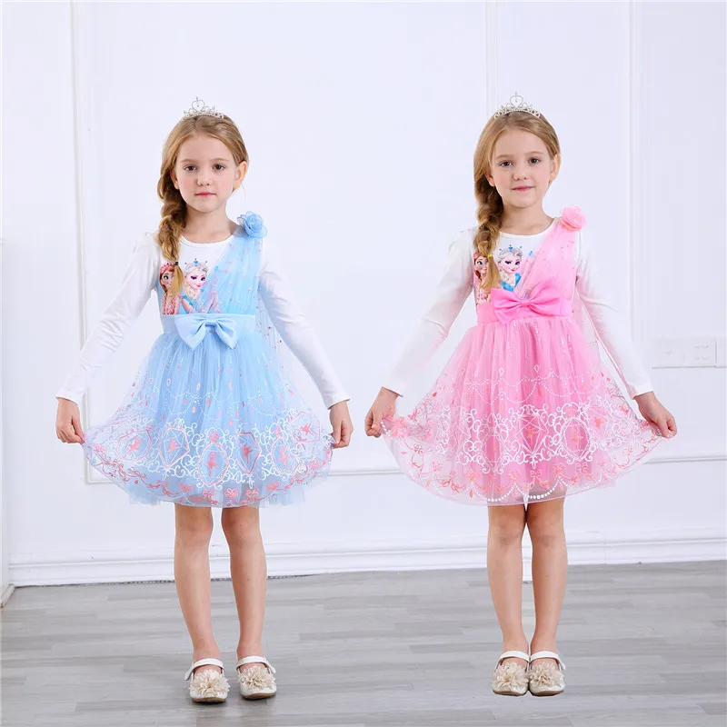 Customs Fashion Girls Cosplay Clothes Anna Elsa Dress Girl Baby Elza Dresses For Girl's Kids Princess Lace Dress 3-7 Years
Customs Fashion Girls Cosplay Clothes Anna Elsa Dress Girl Baby Elza Dresses For Girl's Kids Princess Lace Dress 3-7 Years