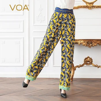 VOA Heavy Silk Harem Pants Women Long Trousers Casual Yellow Print Spring Plus Size 5XL Loose Boho Sweatpants Jogger K518
VOA Heavy Silk Harem Pants Women Long Trousers Casual Yellow Print Spring Plus Size 5XL Loose Boho Sweatpants Jogger K518