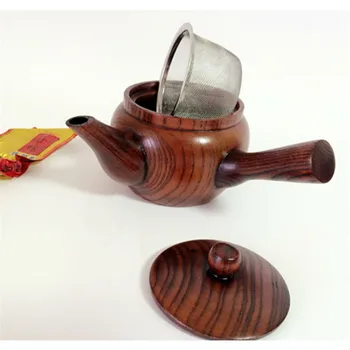 Wooden Teapot Japanese Style Tea Pot Vintage Kung Fu Set Ebony Handle Teapots Handmade Kettle Eco-friendly
Wooden Teapot Japanese Style Tea Pot Vintage Kung Fu Set Ebony Handle Teapots Handmade Kettle Eco-friendly