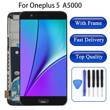 5.5" LCD Display Touch Screen With Frame For Oneplus 5 Premium Digitizer Phone Assembly Replacement for One Plus 1+ Five A5000
5.5" LCD Display Touch Screen With Frame For Oneplus 5 Premium Digitizer Phone Assembly Replacement for One Plus 1+ Five A5000