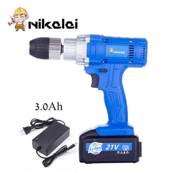 NEW 13mm 21V Electric Drill Additional Rechargeable lithium battery Torque Cordless Drill Electric screwdriver power tools
NEW 13mm 21V Electric Drill Additional Rechargeable lithium battery Torque Cordless Drill Electric screwdriver power tools