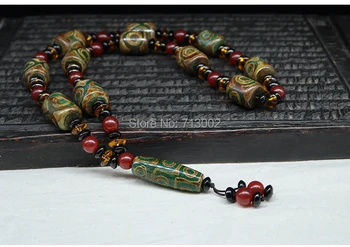 Vintage Natural Tibet Nine Eye Pendant Amulet Three Eyed Bead agate Necklace TALISMAN
Vintage Natural Tibet Nine Eye Pendant Amulet Three Eyed Bead agate Necklace TALISMAN