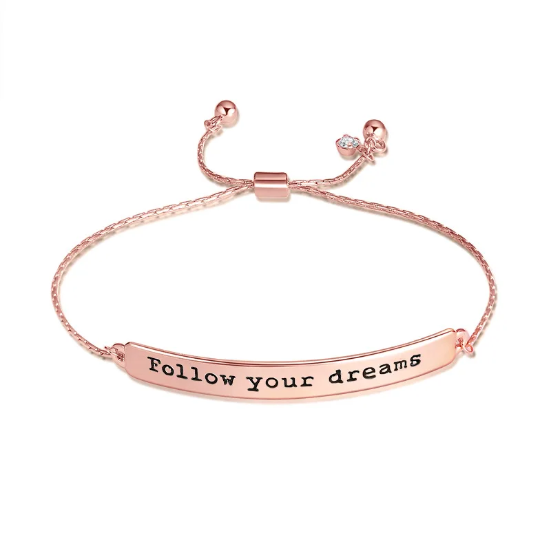 10 PCS/Lot Gold Silver Rose Gold Color Women Chain Metal Bracelet Engraving Letter Name Buckle Bracelets Friendship Gift
10 PCS/Lot Gold Silver Rose Gold Color Women Chain Metal Bracelet Engraving Letter Name Buckle Bracelets Friendship Gift