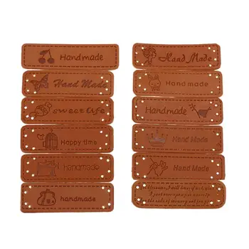 12pcs Handmade English Words PU Leather Labels Tags On Clothes Garment Label For DIY Jeans Bags Shoes Apparel Sewing Accessories
12pcs Handmade English Words PU Leather Labels Tags On Clothes Garment Label For DIY Jeans Bags Shoes Apparel Sewing Accessories