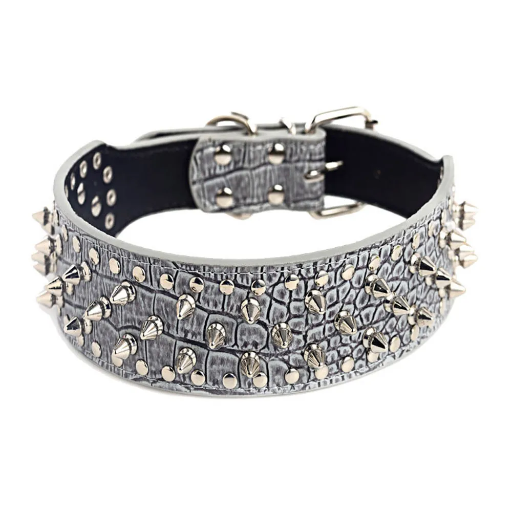 Wide Cool Sharp Spiked Studded Leather Dog Collars S M Sizes Large Breeds Pitbull Doberman halsband hond correa perro & ST87
Wide Cool Sharp Spiked Studded Leather Dog Collars S M Sizes Large Breeds Pitbull Doberman halsband hond correa perro & ST87