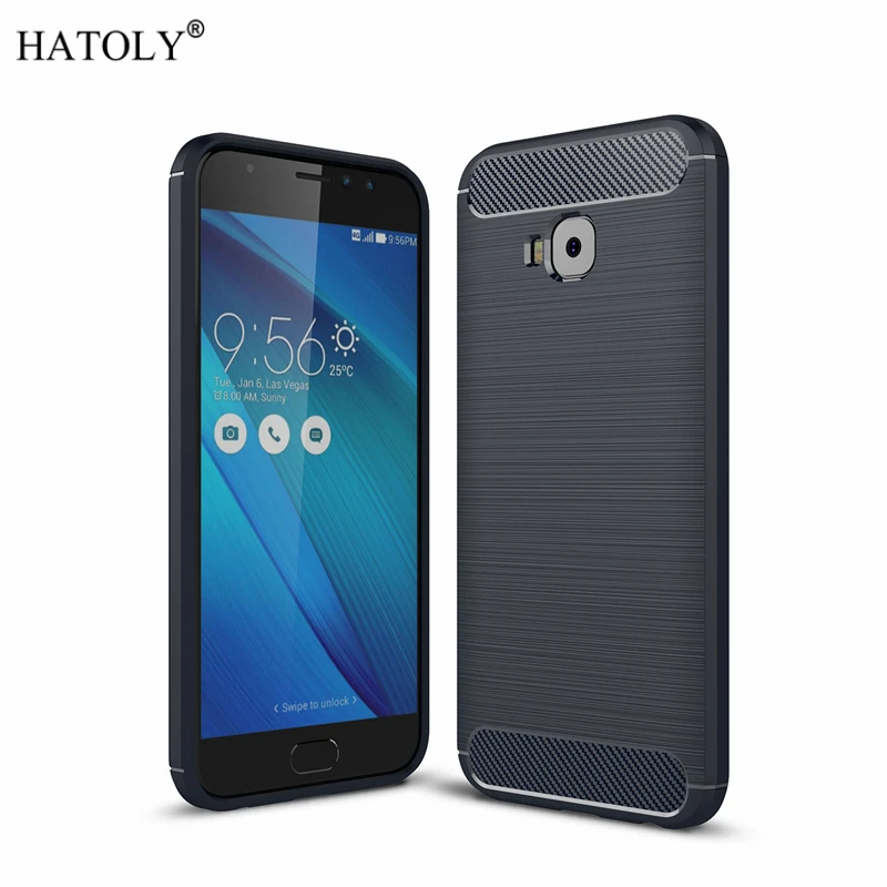 HATOLY For Capa Asus Zenfone 4 Selfie ZD553KL Case Anti-knock Soft TPU Brushed Rugger Silicon |