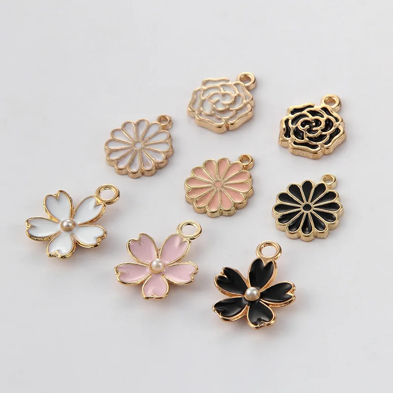 MRHUANG 10pcs/lot Rose Flower Chrysanthemum Enamel Charms Fit DIY Bracelet Necklace Hair Jewelry Accessory DIY Craft
MRHUANG 10pcs/lot Rose Flower Chrysanthemum Enamel Charms Fit DIY Bracelet Necklace Hair Jewelry Accessory DIY Craft