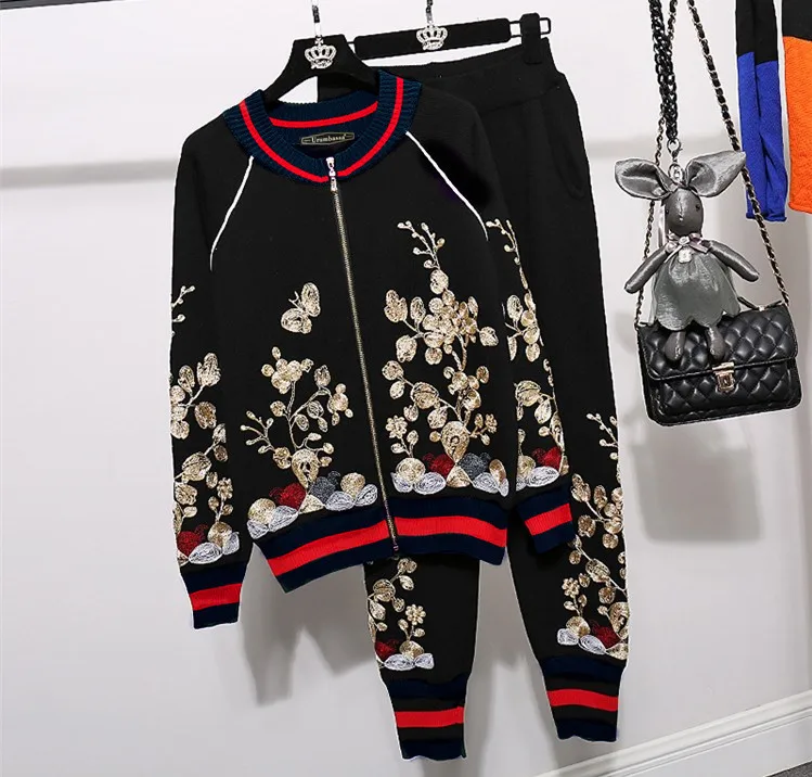 Women knitting jackets coat+casual pants two piece set 2019 spring autumn leisure suits women pantsuits D813A
Women knitting jackets coat+casual pants two piece set 2019 spring autumn leisure suits women pantsuits D813A